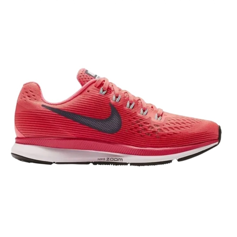 Nike | Women's pink coral Zoom Pegasus 34 Running Shoes, lace up great tread 6.5